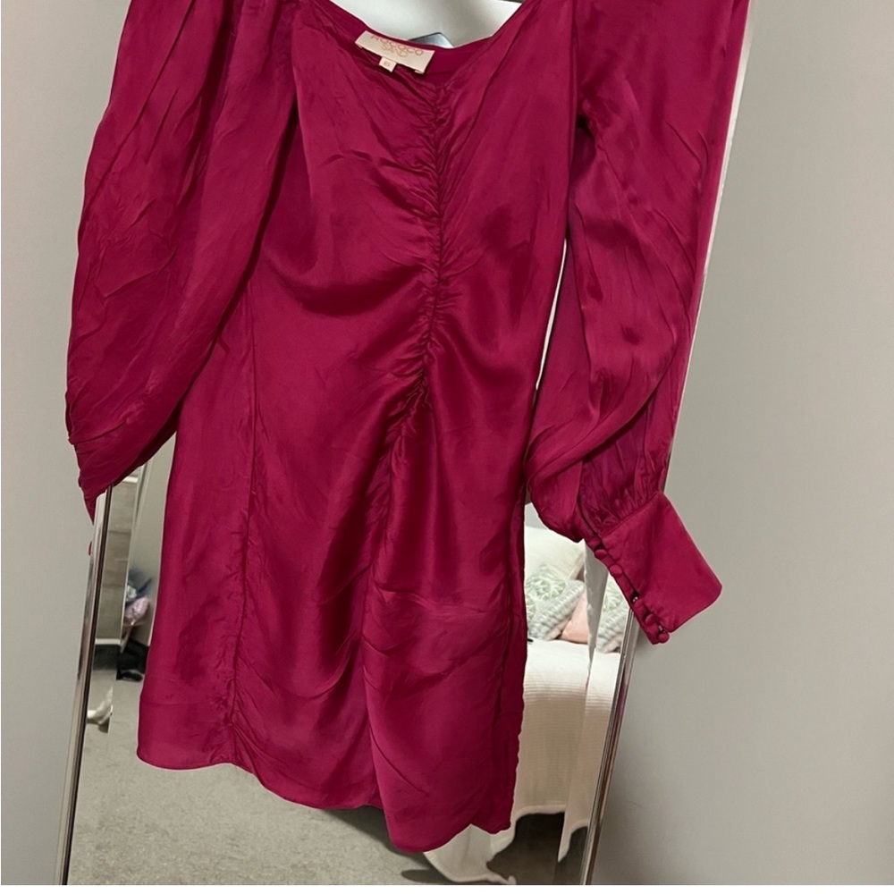 Rococo Sand x Revolve | Poppy Mini Dress Magenta/Pink XS